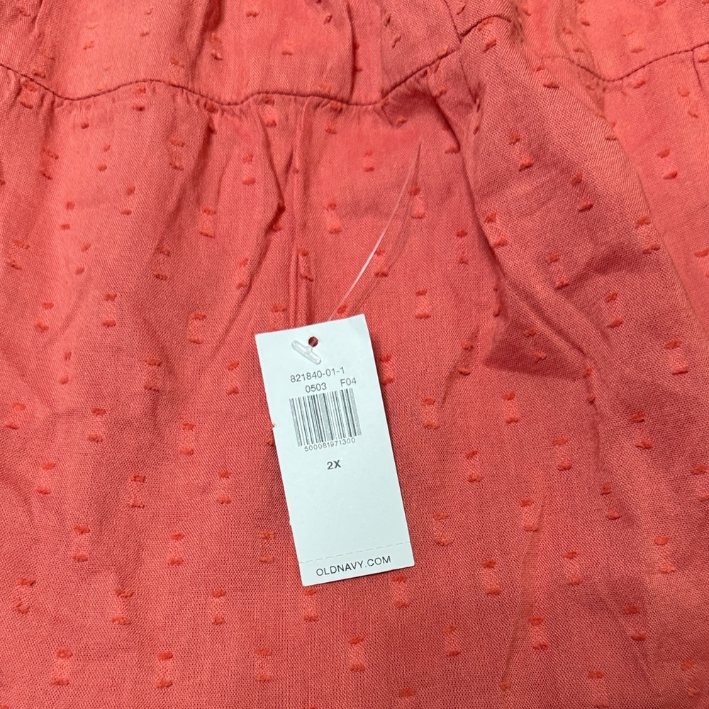 NWT Old Navy Textured Clip-Dot Tiered Tie-Neck Cami Top - Picture 6 of 6